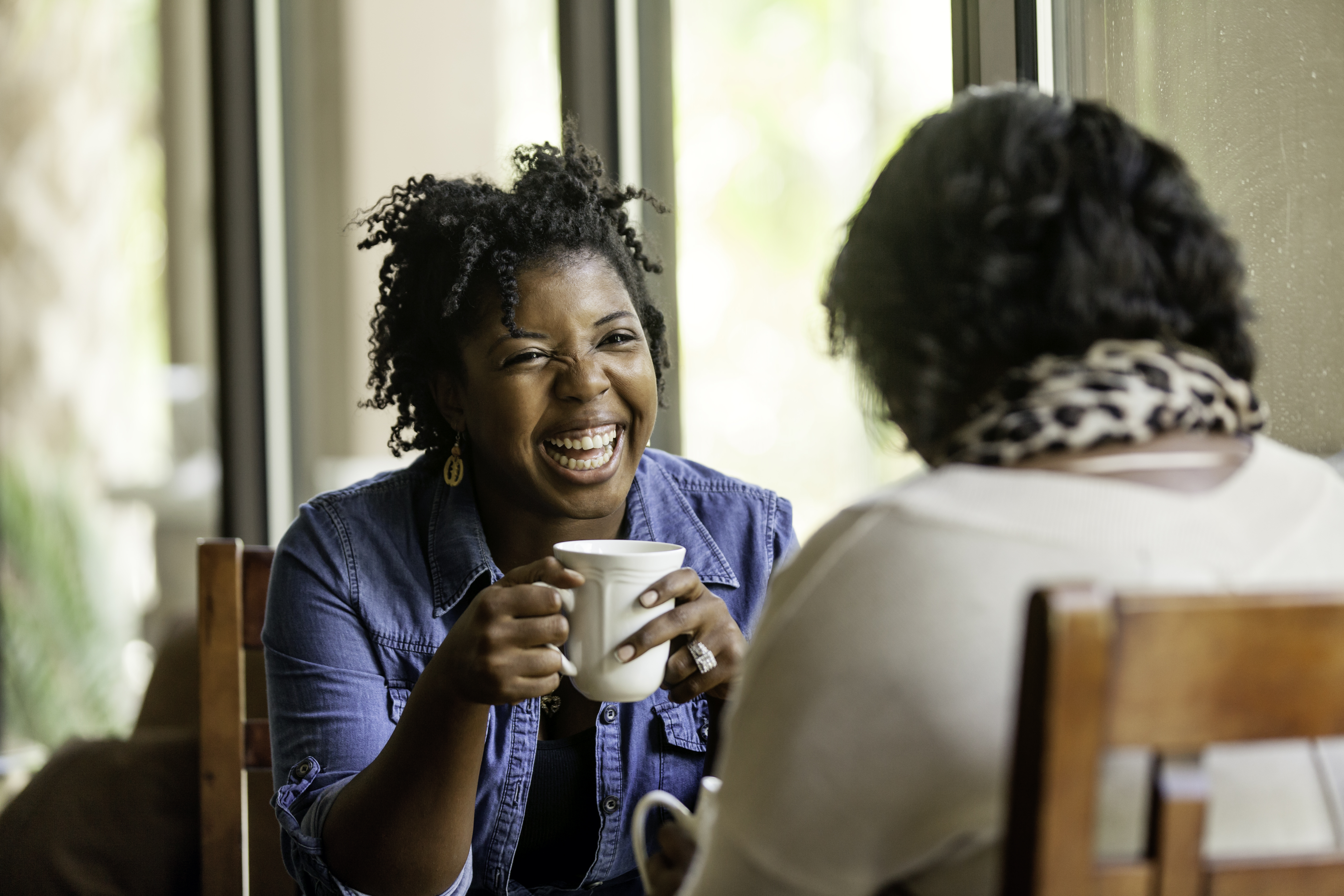 People drinking coffee